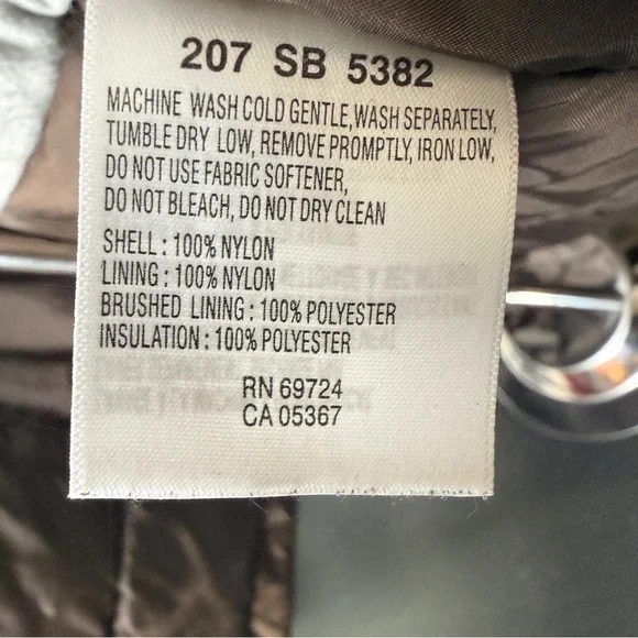 Columbia Brown and Gray Hooded Youth 18-20 Jacket - Picture 11 of 16